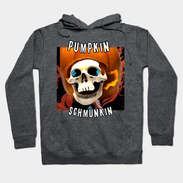 Pumpkin Schmunkin (skull inside carved pumpkin) Hoodie by PersianFMts